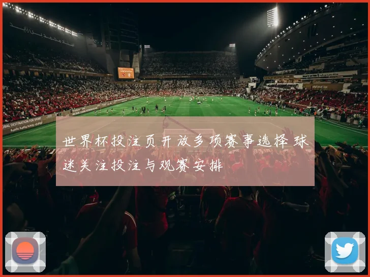 世界杯投注页开放多项赛事选择 球迷关注投注与观赛安排